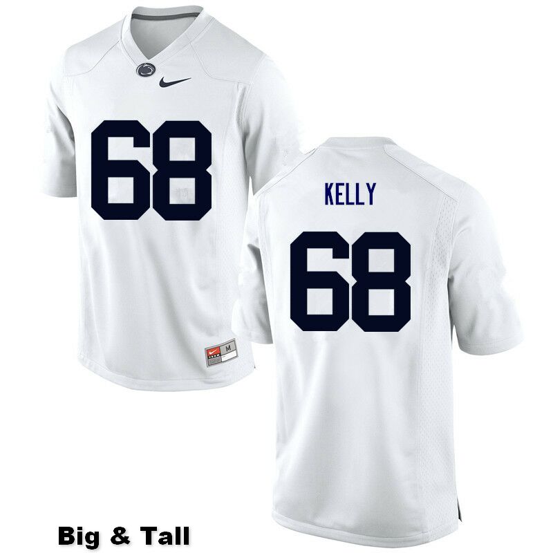 NCAA Nike Men's Penn State Nittany Lions Hunter Kelly #68 College Football Authentic Big & Tall White Stitched Jersey EOQ2798TX